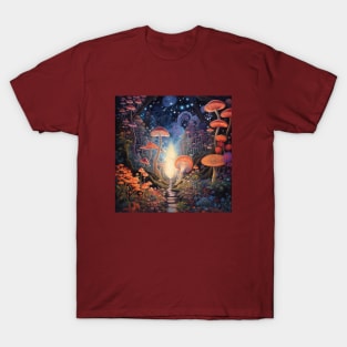 Celestial Mushroom Patch T-Shirt